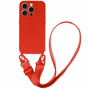 Dėklas silikoninis su juosta telefonui iPhone 14 Pro dizainas 2 - juodas