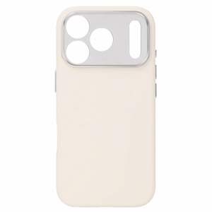 Liavec Silk Shield dėklas su metaliniu kameros rėmeliu, skirtas Iphone 17 Pro Max smėlio spalvos