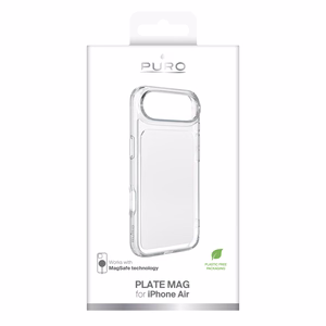 Puro Plate Mag dėklas iPhone 17 Air suderinamas su MagSafe - baltas