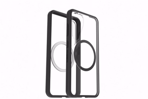 Samsung React Magnet Case dėklas, skirtas Samsung Galaxy S25, juodas