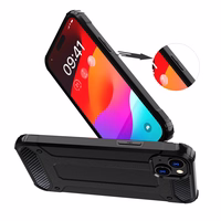 iPhone 15 hibridinis šarvuotas dėklas telefonui - mėlynas