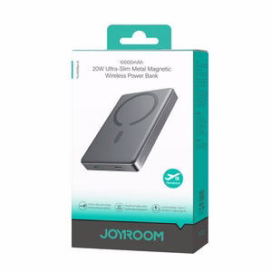 Внешний аккумулятор Joyroom JR-PBM08 Pro 22,5 Вт 10000 мА·ч с беспроводной зарядкой и 2 x USB-C — серый