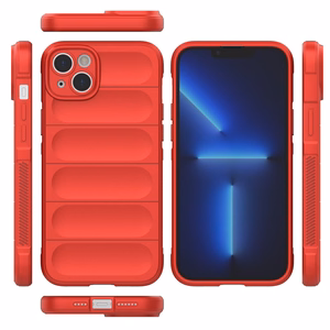 Magic Shield Case dėklas telefonui iPhone 14 Plus lankstus šarvuotas dangtelis raudonas