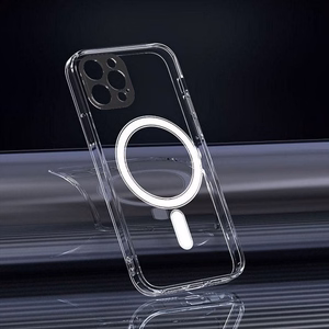 CLEAR MAG COVER dėklas telefonui su kameros apsauga, suderinamas su Magnetiniu IPHONE 17 Air permatomas