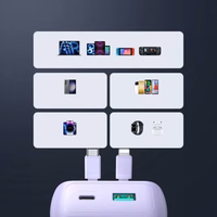 Power Bank Joyroom "JR-PBC07" Violetinis 20000mAh 30W (PD / QC3.0) + integruoti Type-C / Lightning laidai