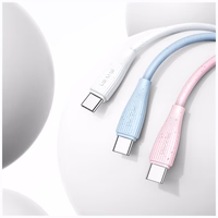 USAMS laidas Green Series SJ714 18W 3A USB-A į USB-C 1m mėlynas