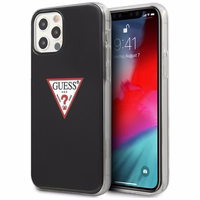 Guess GUHCP12LPCUCTLBK iPhone 12 Pro Max 6.7" juodas kietas dėklas Triangle kolekcija