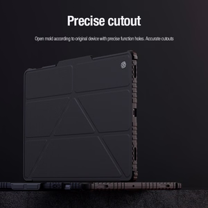 Nillkin Bumper Leather Case Pro dėklas Samsung Galaxy Tab S9+ - juodas
