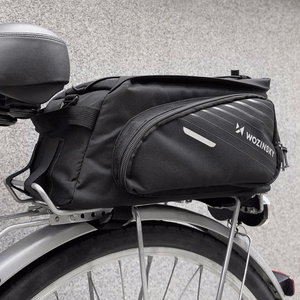 Wozinsky Bike Pannier Rack Bag with Shoulder Strap 9L (Rain Cover Included) Black (WBB22BK)