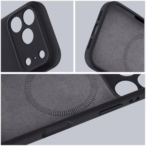 Dėklas iPhone 16 Forcell F-Protect Rubber Premium, suderinamas su MagSafe, juodas