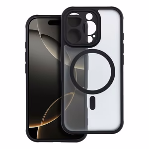FULL MATTE MAG COVER dėklas telefonui, suderinamas su MagSafe, skirtas IPHONE 16 Pro juodas