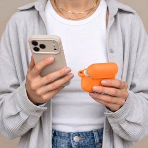 Tech-Protect Силиконовый чехол Hook для AirPods Pro - оранжевый