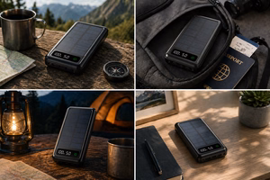 Setty solar power bank SLR-120 20000 mAh juodas