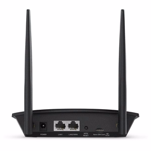 TP-LINK TL-MR100 LTE belaidis maršrutizatorius vieno dažnio (2.4 GHz) juodas