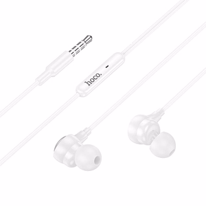 Проводные вставные наушники Jack 3,5 mm Hoco M116 белые