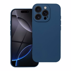 Minkštas dėklas telefonui IPHONE 16 Pro tamsiai mėlynas
