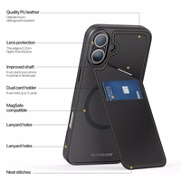 DUX DUCIS dėklas telefonui RAFI II MAG su stovu suderinamas su MagSafe IPHONE 16 Plus juodas