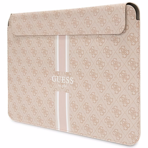 Guess 4G Printed Stripes dėklas 16" nešiojamam kompiuteriui - rožinis
