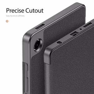 Dėklas Dux Ducis Domo Samsung X110/X115 Tab A9 8.7/X130/X135 Tab A11 8.7 juodas