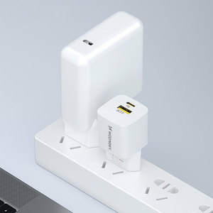 Wozinsky WWCEAC GaN USB-A USB-C 33W sieninis įkroviklis - baltas