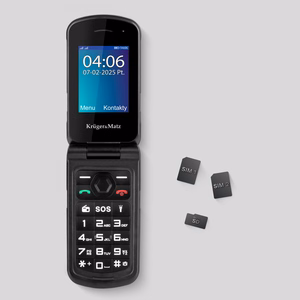 Krüger&Matz Iron 5 Flip – atsparus 4G atlenkiamasis telefonas, IP68/IP69K (KM0466)