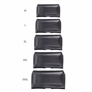 ROYAL universalus horizontalus odinis diržo dėklas dydis 2XL SAMSUNG A21s / S20 ULTRA / S21 ULTRA / A70 / A71 / XIAOMI REDMI 9 / HUAWEI P SMART PRO juodas