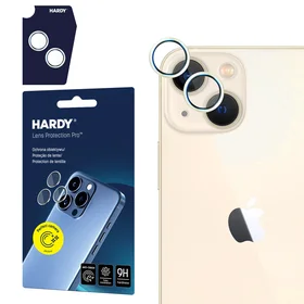 3mk HARDY objektyvo apsauginis stiklas Apple iPhone 15 / 15 Plus - geltona