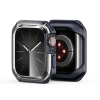 DUX DUCIS dėklas TAMO Apple Watch 10 serijai 42 mm skaidrus su tamsiai mėlynu