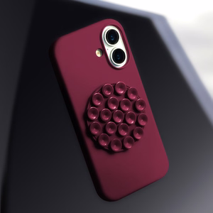 Silikoninis Stick dėklas for iPhone 17 6,3" kaštoninė