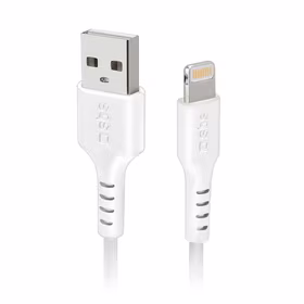 SBS TECABLEUSBIP589W USB-A - Lightning kabelis - baltas