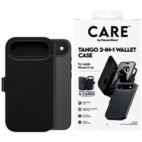 CARE by PanzerGlass Funkcinis Tango 2in1 Piniginės dėklas Magnetinis iPhone Air - Juodas