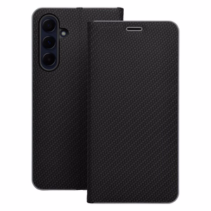 Atverčiamas dėklas skirtas Samsung A27 Luna Book Carbon juodas