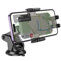 HOCO automobilinis laikiklis telefonui priekinio stiklo ir centrinės konsolės H37 juodas