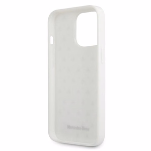 Mercedes Silver Stars Pattern чехол для iPhone 13 Pro Max - белый