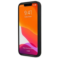 Guess GUHMP13XLSLMGBK dėklas telefonui iPhone 13 Pro Max 6.7" juodas kietas silikoninis su auksiniu logotipu MagSafe