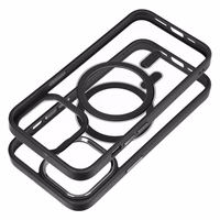 COLOR EDGE MAG COVER dėklas telefonui suderinamas su Magnetiniu IPHONE 13 Pro juodas