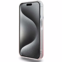 Hello Kitty IML gradiento elektropinis katės galvos dėklas telefonui iPhone 14 Pro - rožinis