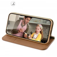 DUX DUCIS piniginės dėklas HIVO IPHONE 15 Pro ruda