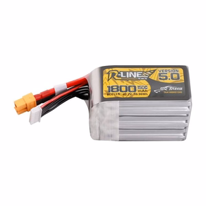 Lipo Tattu R-Line Version 5.0 1800mAh 22.2V 150C 6S akumuliatorius su XT60 jungtimi
