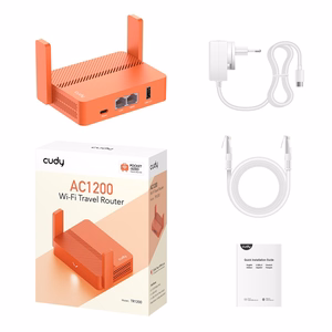 Cudy AC1200 belaidis maršrutizatorius Fast Ethernet oranžinis