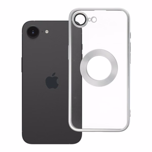 Чехол для iPhone 16e (SE 4 2025) / 17e Glam серебряный