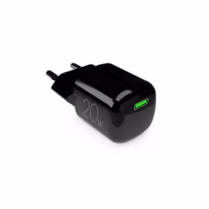 Puro 20W GaN USB-C sieninis įkroviklis - juodas
