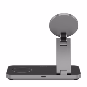 Tech-Protect QI15W-A47 MagSafe 3in1 indukcinis įkroviklis + USB-C kabelis - juodas