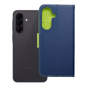 FANCY knygų dėklas SAMSUNG A37 navy / lime