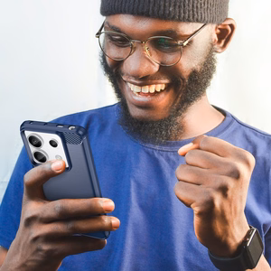 Anglies dėklas telefonui, skirtas Xiaomi Redmi Note 13 Pro – mėlynas