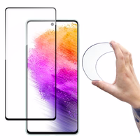 Wozinsky pilno padengimo Flexi Nano stiklo plėvelė grūdintas stiklas su rėmeliu Samsung Galaxy A73 permatomas
