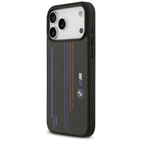 Dėklas telefonui BMW M Kevlar Lines & Logo MagSafe Case for iPhone 17 Pro Max - juodas