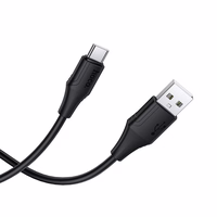 Kabelis silikoninis USB A į USB C Hoco 3A 1 m X124 - juodas