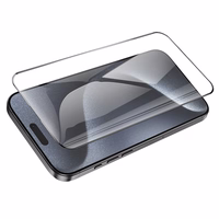 Borofone Apsauginis Stiklas BF6 Diamond Armor Pilnas Ekranas HD Iphone 16 Pro Max - 10 vienetų