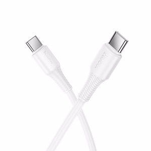 Kabelis USB C į USB C Hoco 3A 60W 1 m X120 baltas